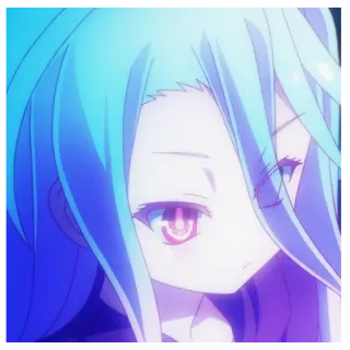 🩹 Shiro No Game No Life Anime, Ragazza, Shiro, No Game No Life, Carino, Manga telegram sticker