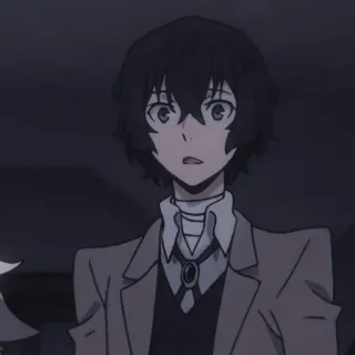 🔚 Osamu Dazai Bungou Stray Dogs Anime, Bungou Stray Dogs, Osamu Dazai, Manga, Charakter telegram sticker