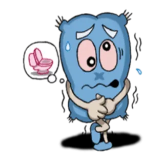 🚽 การ์ตูน, ห้องน้ำ, ห้องอาบน้ำ, ปวดปัสสาวะ, กระเพาะปัสสาวะ, อาย telegram sticker