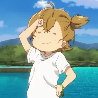 🍭 Аниме, Мультфильм, Персонаж, Милый, Анимация, Улыбающийся telegram sticker
