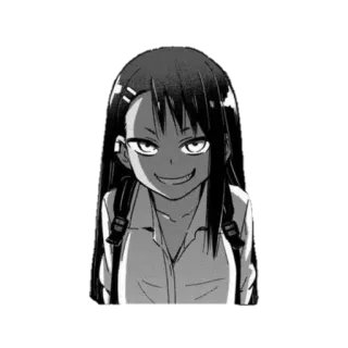 😏 Nagatoro Don't Toy With Me, Miss Nagatoro anime, manga, nagatoro, smiling, character, don't toy with me miss nagatoro telegram sticker