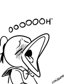 💦 OOOOOOH pato, desenho animado, chocado, surpresa, expressão, fofo telegram sticker