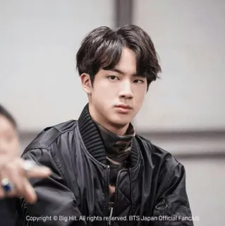 ❄️ Jin Copyright © Big Hit. All rights reserved. BTS Japan Official Fanclub BTS, K-pop, Jin, penyanyi, musik, klub penggemar whatsapp sticker