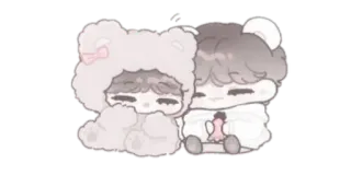 ▫️ lindo, kawaii, dibujos animados, oso, amistad, arte digital whatsapp sticker