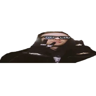 😎 PewDiePie COCO L'EAU pewdiepie, meme, óculos de sol, youtube, celebridade da internet telegram sticker