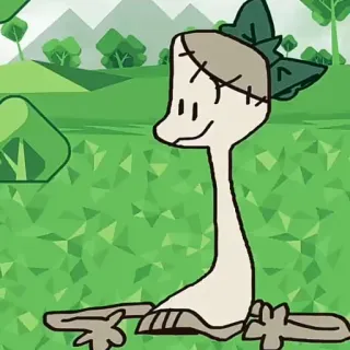 🧦 cartoon, character, green, cute, whimsical, nature telegram sticker