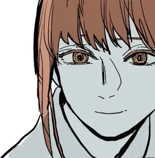 😏 Makima Chainsaw Man anime, manga, chainsaw man, makima, woman, character telegram sticker