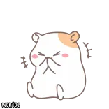 😂 wontor Hamster, wütend, süß, Meme, Tier telegram sticker