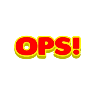 😅 OPS! oops, error, mistake, sticker telegram sticker