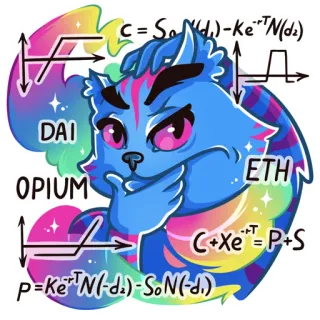 Opium Cheshire cat whatsapp stickers