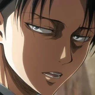 ☁️ Levi Ackerman Attack on Titan anime, attack on titan, levi, levi ackerman, cartoon telegram sticker