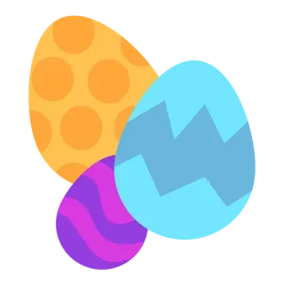 🥚 Pâques, oeufs, vacances, printemps, décoration telegram sticker