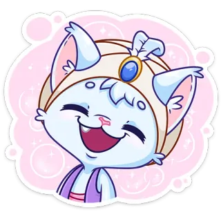 ☺️ kucing, kartun, stiker, binatang, ilustrasi, imut telegram sticker
