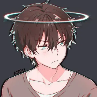 💈 ANBU Anime, Chico, Halo, Dibujos animados, Manga telegram sticker