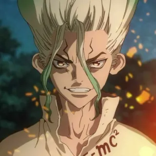 Dr. Stone // @stickers_cafe whatsapp stickers
