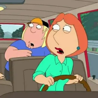 ▪️ Lois Griffin Family Guy 만화, 패밀리 가이, 로이스 그리핀, 크리스 그리핀, 애니메이션 telegram sticker