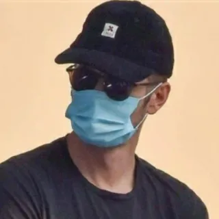 ⛓ 남자, 마스크, 선글라스, 모자, 사람 telegram sticker
