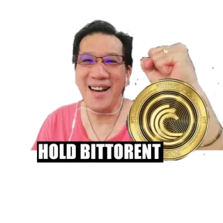 💪 HOLD BITTORRENT bittorrent, cryptocurrency, crypto, hold, investment, finance telegram sticker