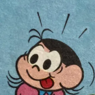 😋 Monica Kartun, Monica, Mauricio de Sousa, Stiker, Humor telegram sticker