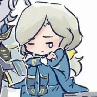 ☔️ P anime, sad, chibi, cartoon telegram sticker