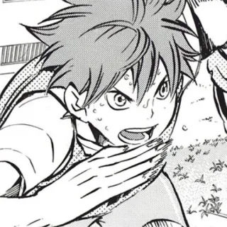 🏃 Hinata Shoyo Haikyuu 애니메이션, 스포츠, 배구, 하이큐, 히나타, 쇼요, 만화, 캐릭터 telegram sticker