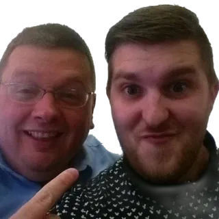 😝 selfie, people, men, finger point telegram sticker