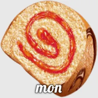 👍 mon 케이크, 롤케이크, 음식, 디저트 telegram sticker