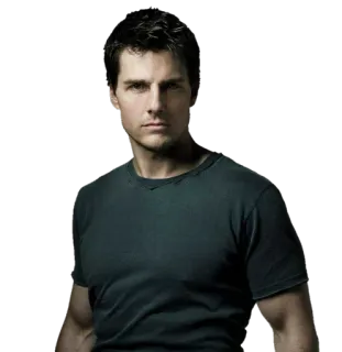 🙁 Tom Cruise นักแสดง, คนดัง, ผู้ชาย, ภาพเหมือน telegram sticker