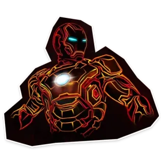 🎆 Iron Man 아이언맨, 슈퍼히어로, 마블, 만화, 캐릭터, 어벤져스, SF telegram sticker