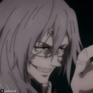 🫐 Mahito Jujutsu Kaisen anime, mahito, jujutsu kaisen, curse, villain, manga, character whatsapp sticker