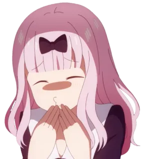 ❤️ Chika Fujiwara Kaguya-sama: Love Is War Anime, Chika, Chika Fujiwara, Love is War, Kaguya-sama, schattig, Sticker whatsapp sticker