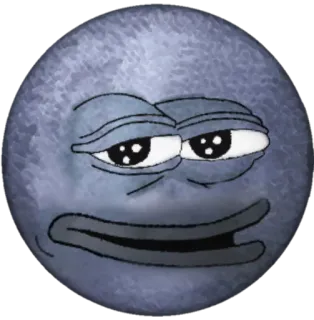 🌚 Pepe the Frog мем, интернет-культура, пепе, лягушка, грустный, выражение telegram sticker