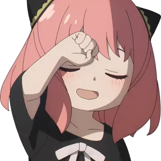 😄 Anya Forger Spy x Family Anime, Dessin animé, Spy x Family, Anya, Personnage, Mignon whatsapp sticker