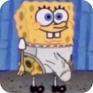 🍆 Spongebob Spongebob Squarepants spongebob, cartoon, middle finger, nickelodeon, tv show, offensive gesture telegram sticker