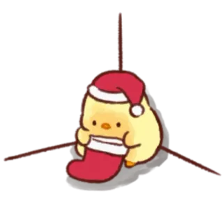 Soft and cute chick winter @stickerscar whatsapp stickers