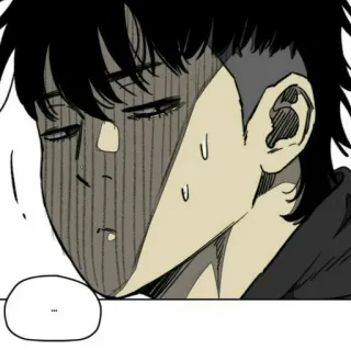 🚲 ... Anime, Manga, Triste, Preocupado, Pensando, Bocadillo telegram sticker