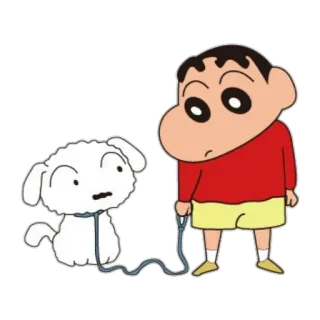 🐶 Shin-chan Crayon Shin-chan Cartoon, Chien, Anime, Shin-chan, Crayon Shin-chan telegram sticker