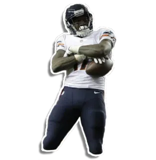 💪 fútbol, deportes, atleta, NFL, Chicago Bears telegram sticker