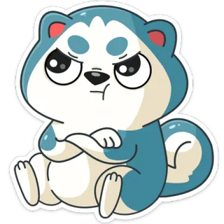 😤 eekhoorn, dier, cartoon, schattig, boos, harig telegram sticker