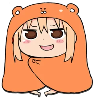 🥧 Umaru Doma Himouto! Umaru-chan Anime, Chibi, Umaru, Mignon, Sweat à capuche, Himouto Umaru-chan, Kawaii whatsapp sticker