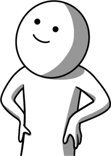 😤 cartoon, character, smiley, white telegram sticker