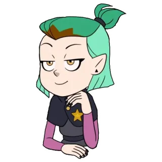 😊 Amity Blight The Owl House cartoon character, animated series, witch, fantasy, Amity Blight telegram sticker
