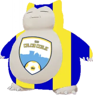 🟨 ASD CALCIO CERVIA Snorlax, fútbol, calcio, Cervia, Pokémon, Italia telegram sticker