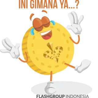 😃 Ini gimana ya...? cartone animato, moneta, domanda, indonesiano telegram sticker