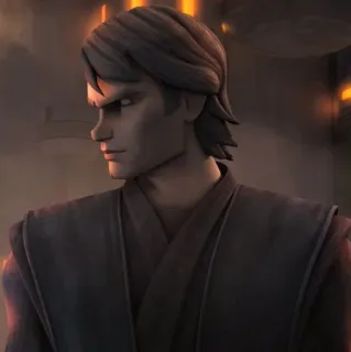 💔 Anakin Skywalker Star Wars: The Clone Wars star wars, anakin, jedi, skywalker, clone wars telegram sticker