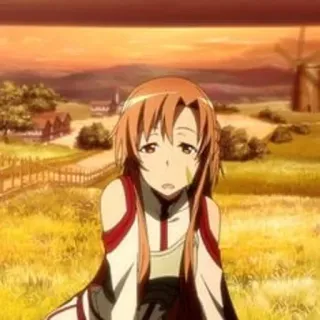 🍂 Asuna Yuuki Sword Art Online Anime, Karakter, Sword Art Online, Asuna, Yuuki whatsapp sticker