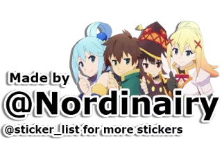 📃 Made by @Nordinairy
@sticker_list for more stickers Anime, Adesivo, Desenho animado telegram sticker
