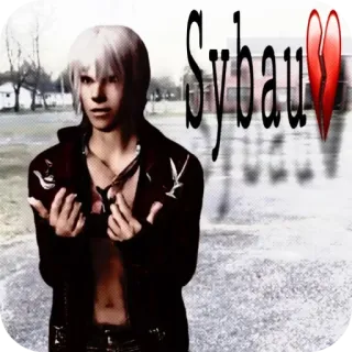 👍 Dante Devil May Cry Sybau💔 telegram sticker