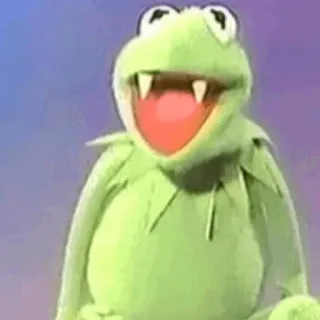 💧 Kermit The Muppets kermit, muppets, rana, divertente, meme telegram sticker