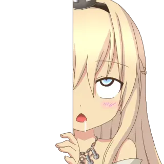 🤤 อนิเมะ, มังงะ, น้ำลาย, การ์ตูน, ตัวละคร telegram sticker